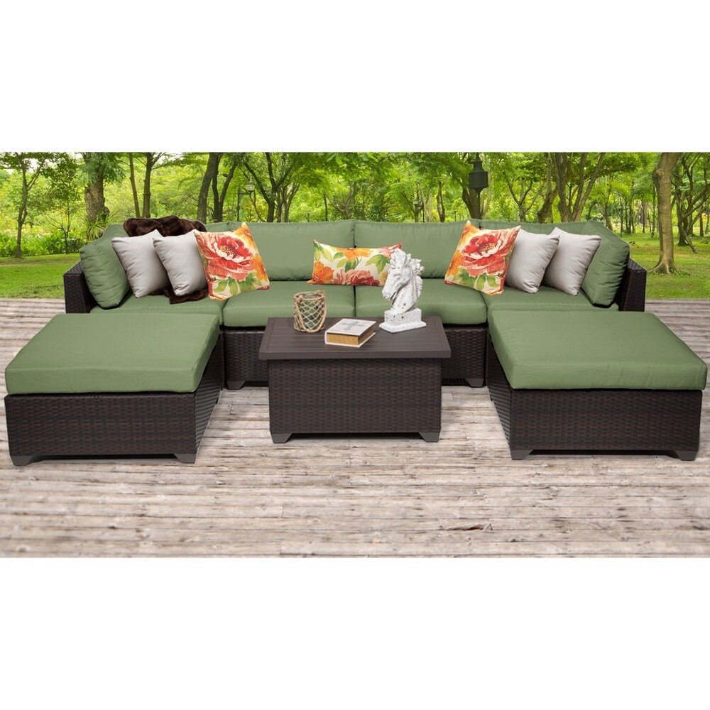 Belle 7 Piece Outdoor Wicker Patio Furniture Set 07b