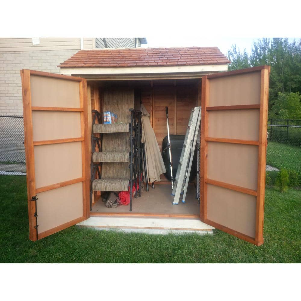 Outdoor Living Today 6 ft. x 6 ft. Western Red Cedar Maximizer Storage Shed MAX66