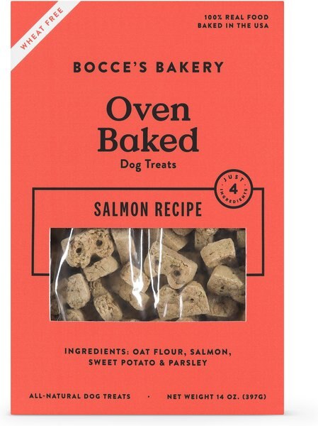 Bocce's Bakery Oven Baked Wheat-Free Salmon Recipe Dog Treats