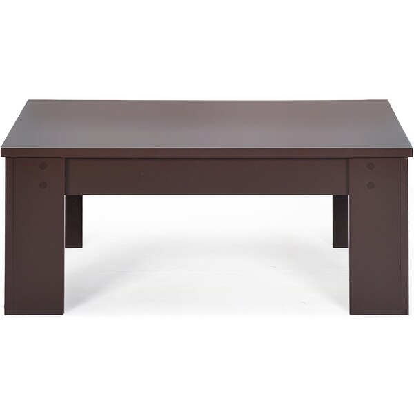 Costway Lift Top Coffee Table Pop-UP Cocktail Table w/Hidden - See Details