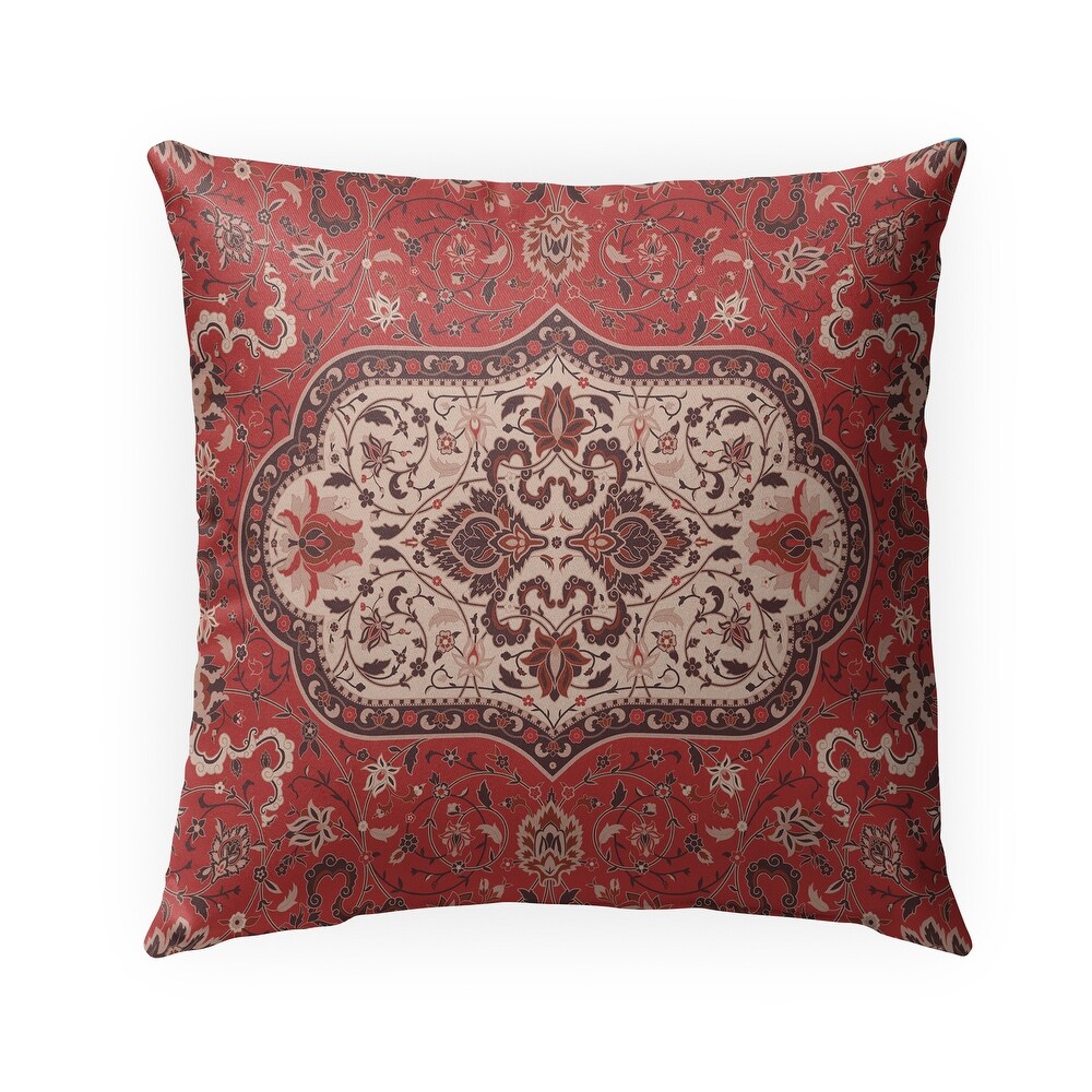 EMPIRE RED Indoor Outdoor Pillow By Marina Gutierrez