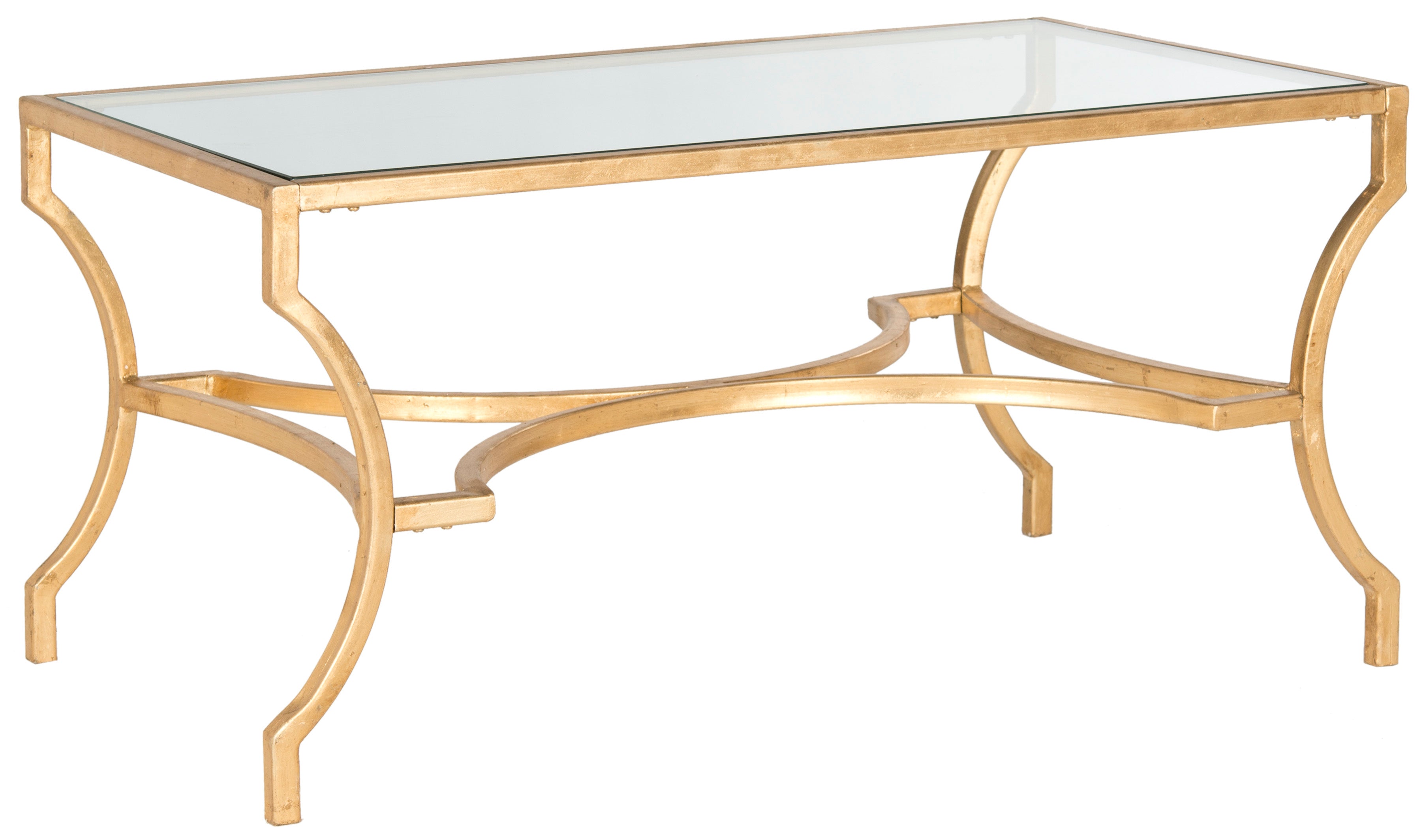 SAFAVIEH Alphonse Coffee Table Gold / Clear