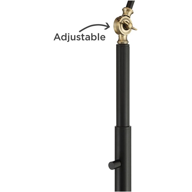 Tall Flat Black Warm Brass Adjustable Swivel Head For Living Room Reading Bedroom Home