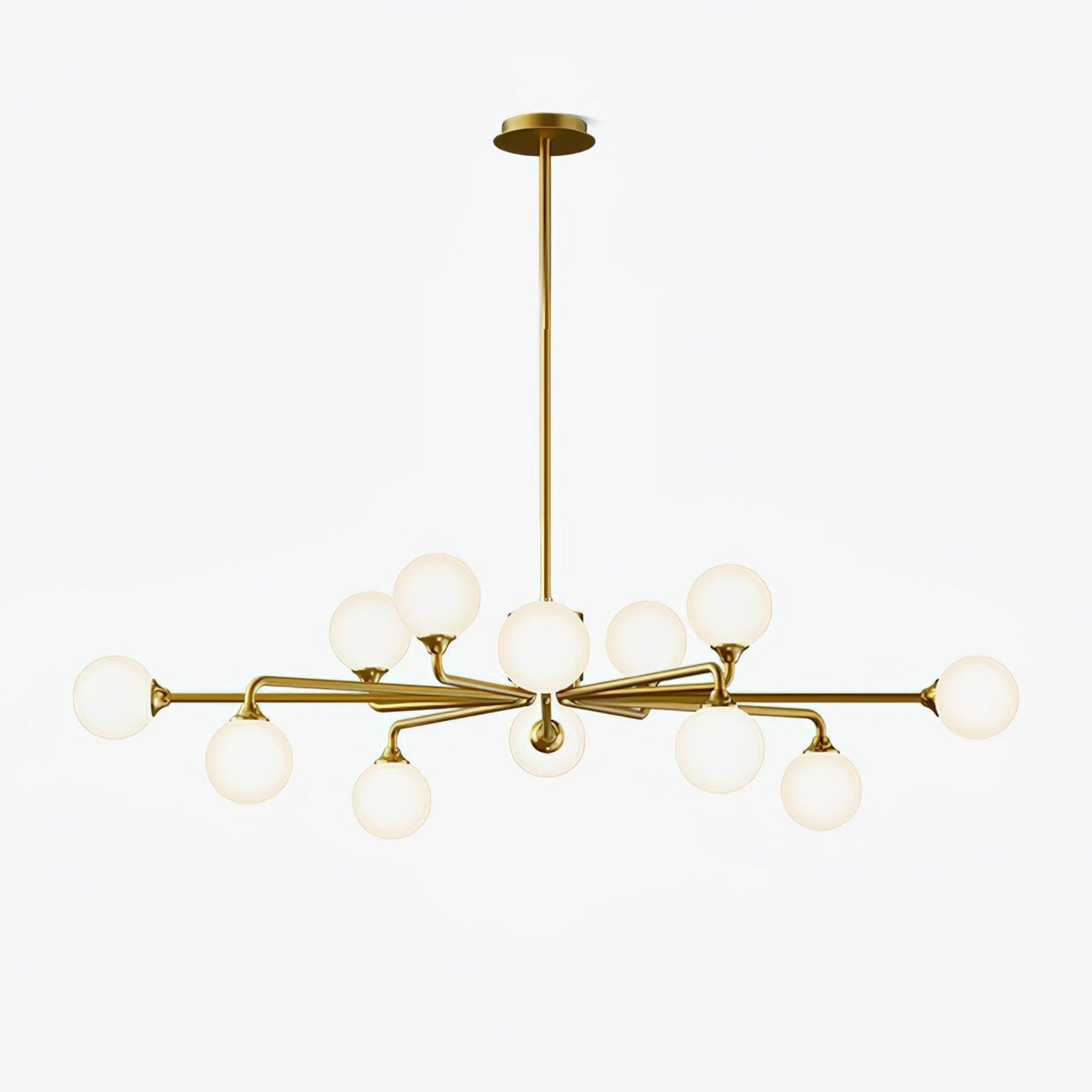 Staggered Glass Globes Chandelier