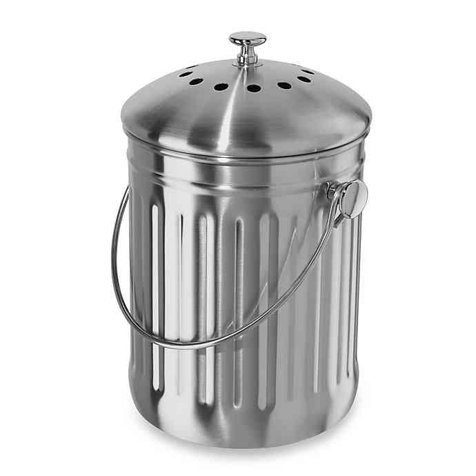 Counter-Top Composter Stainless Steel with Charcoal Filter 7320