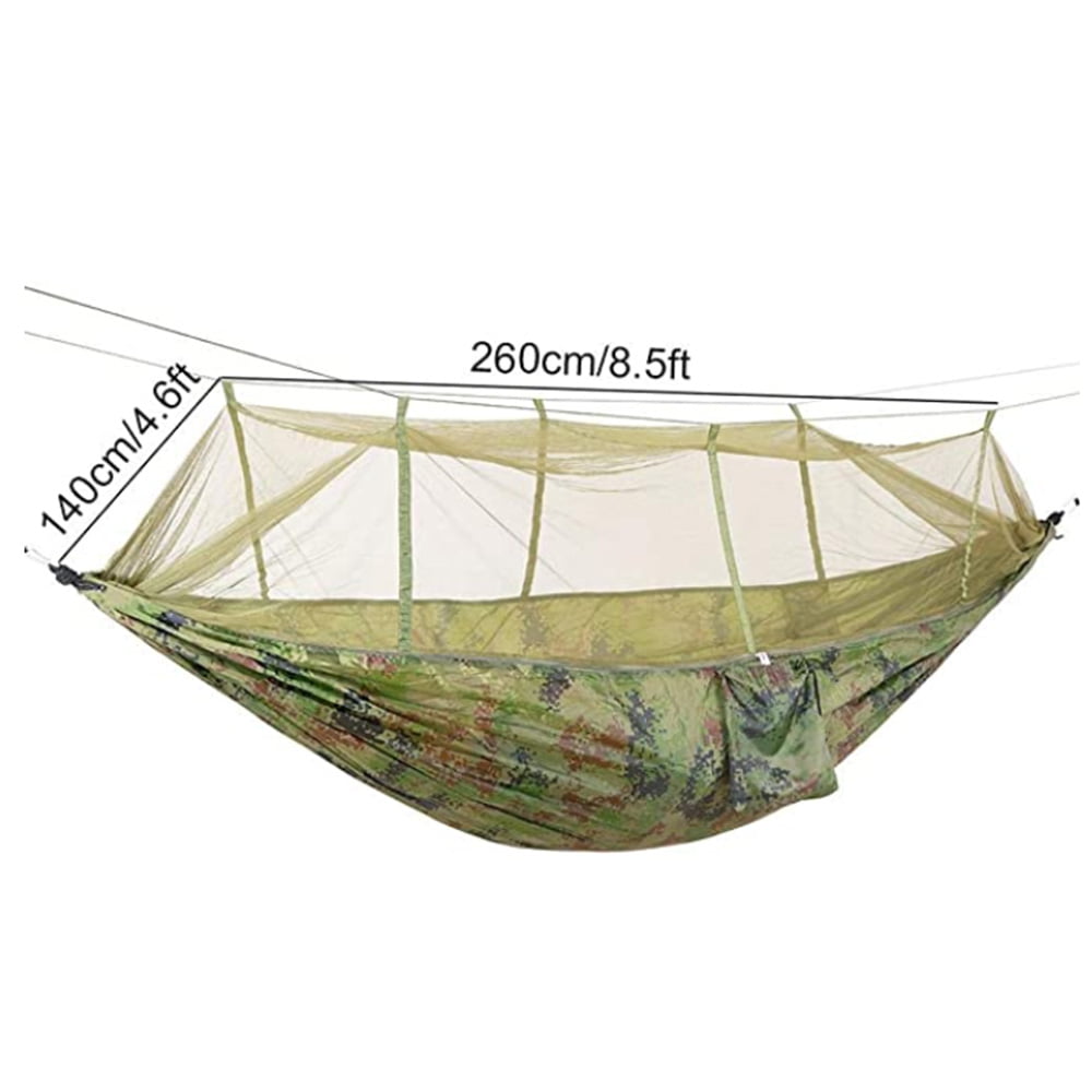 Camping Hammock with Mosquito Net Lightweight Double Hammock Portable Hammocks for Indoor Outdoor Hiking Camping Backpacking Travel Backyard Beach