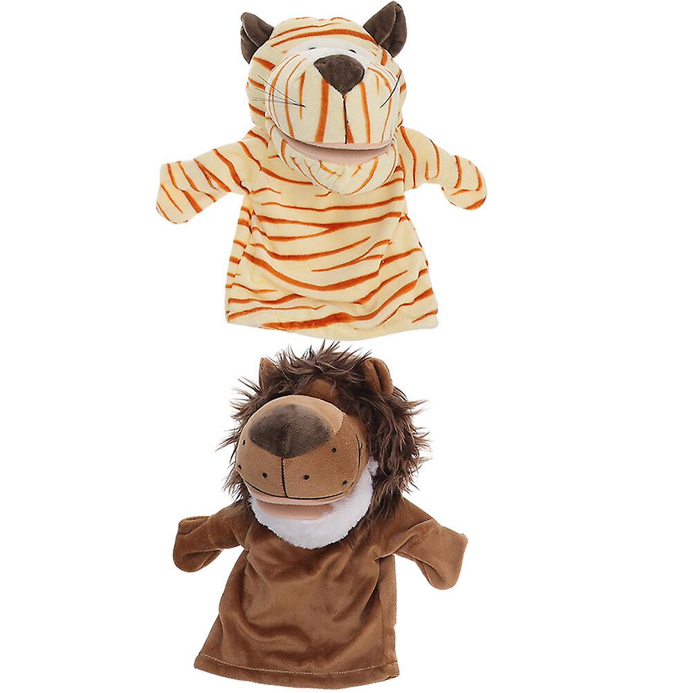 2pcs Storytime Hand Puppet Children Hand Puppet Educational Animal Puppet Kids Hand Puppet