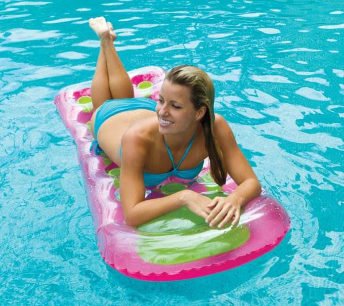 Intex 18-Pocket Suntanner Lounge Floating Lounger - (Set of 8) | 59895EP