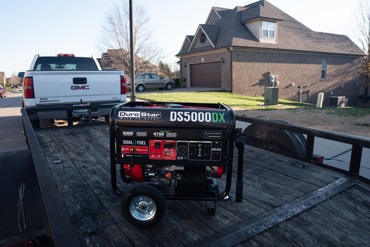 4,500 Watt Dual Fuel Portable Generator w/ CO Alert