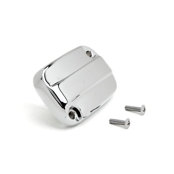 Front Brake Fluid Cap Chrome Billet Reservoir Cap Compatible with 2007-2008 Harley Davidson Road King