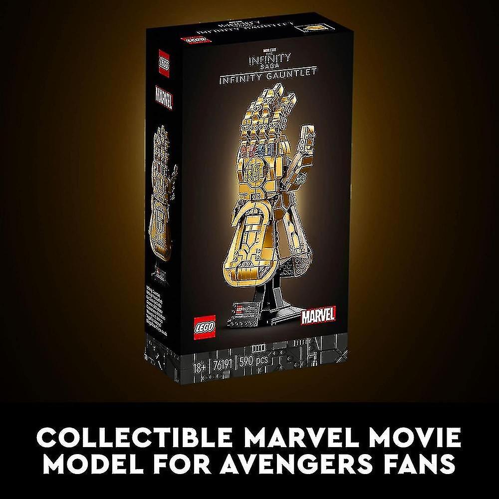 Gauntlet Set 76191 Collectible Thanos Glove With Stones， Building Set， Idea For Adults And Teens， For Decor