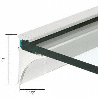 CRL 18 Aluminum Shelf Kit for 1/4 Glass