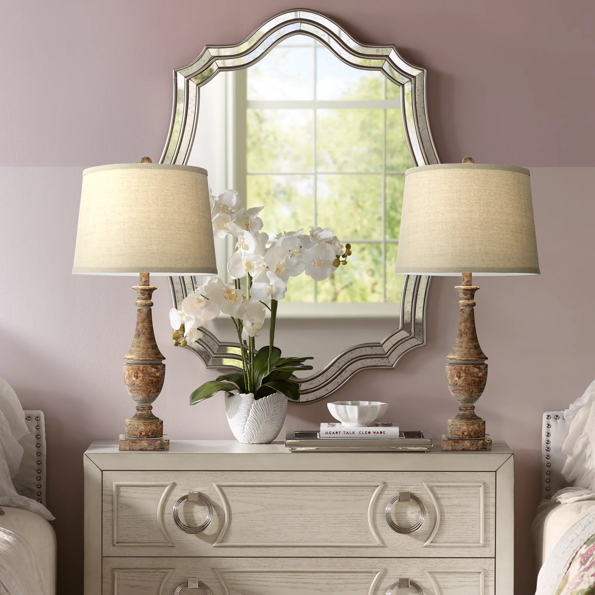 Collier Farmhouse Table Lamps， Set of 2