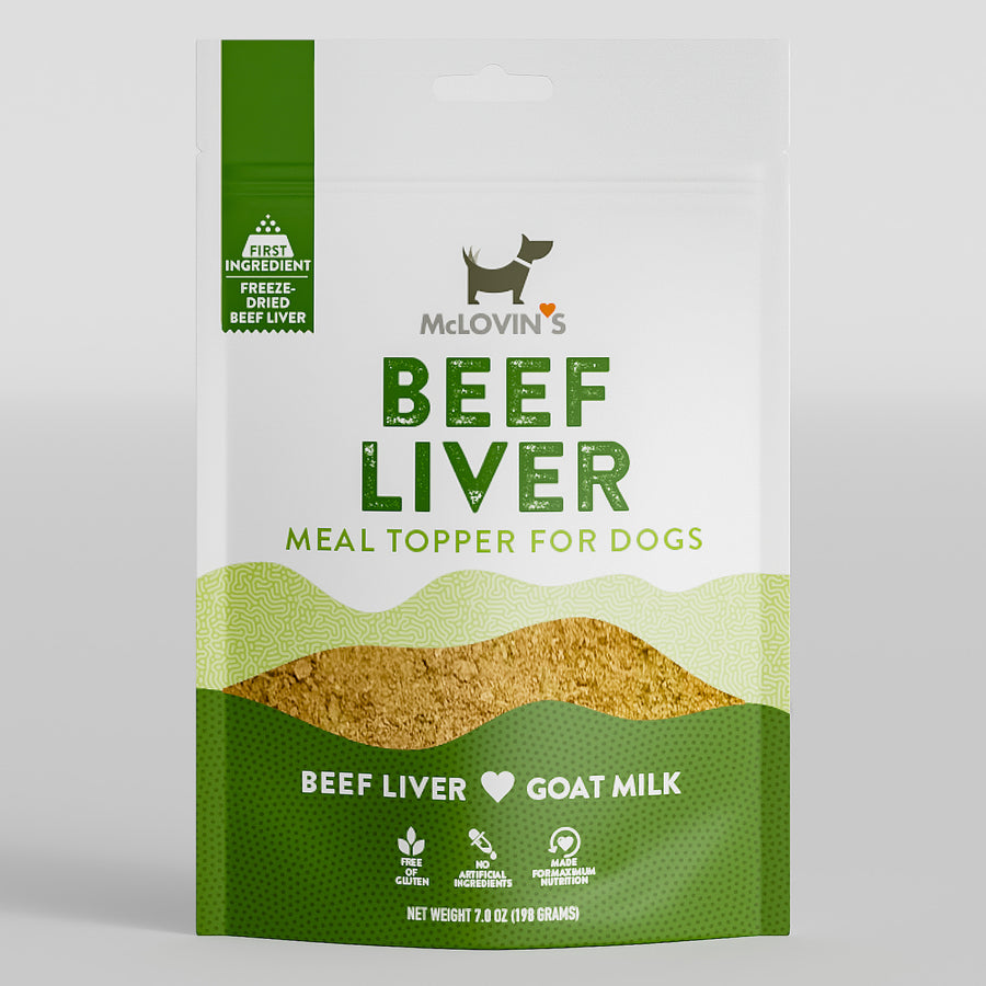 McLovins Freeze Dried Beef Live  Goat Milk Meal Topper for Dogs