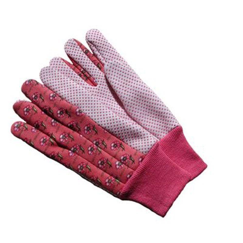 G  F Products Medium GreenRedBlue Women Soft Jersey Garden Gloves (3-Pair) 1852-3