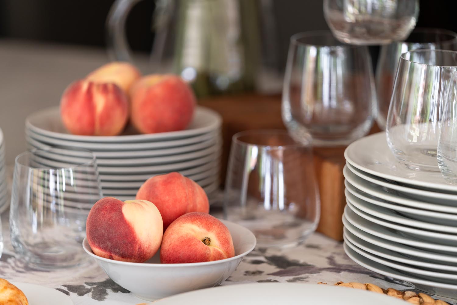 Ten Strawberry Street 7 Catering Round Ceramic Cereal Bowl， Set of 12， White