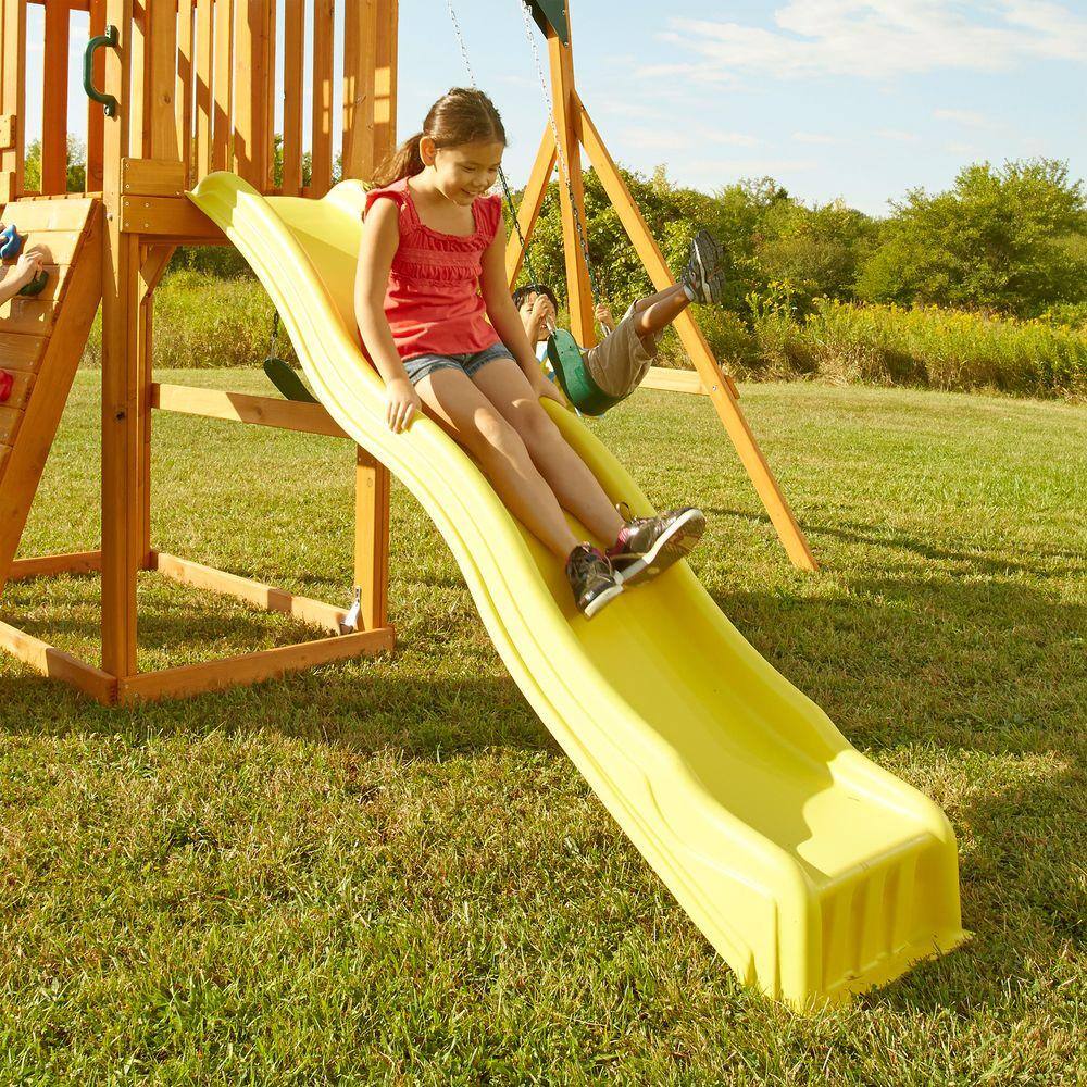 Swing-N-Slide Playsets Yellow Cool Wave Slide NE 4675-1PK