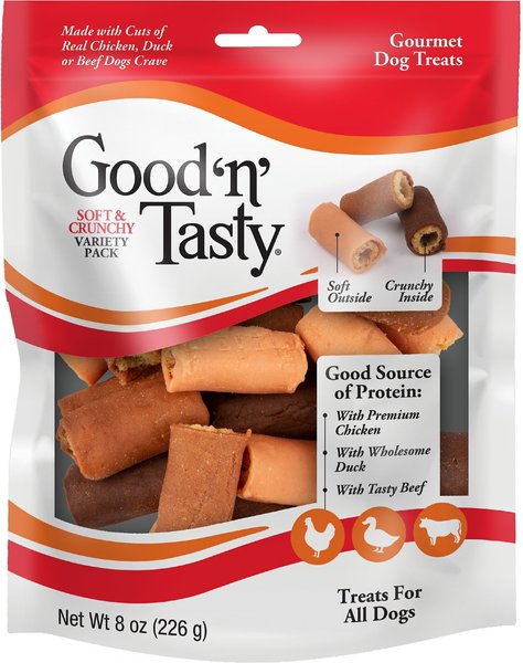 Good 'n' Tasty Soft and Crunchy Variety Pack Dog Treats