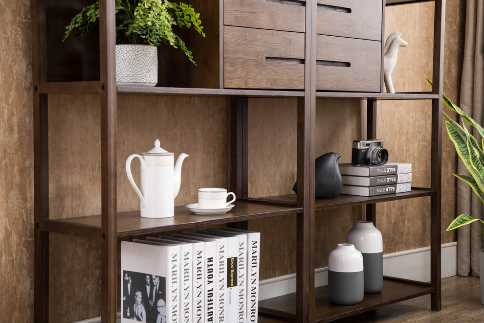 Selma Bamboo Bookcase   Transitional   Bookcases   by Boraam Industries  Inc.  Houzz