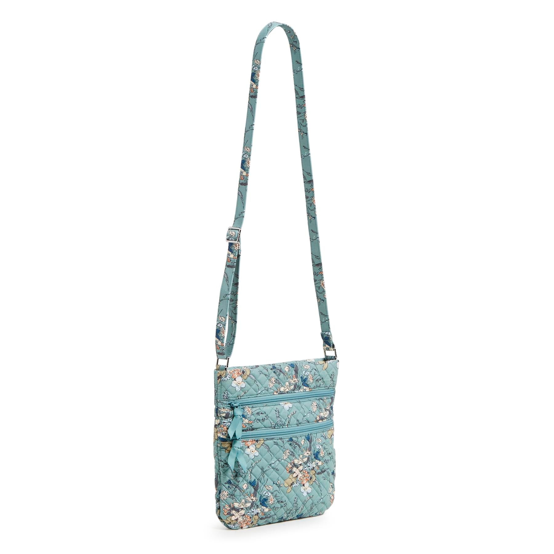 Triple Zip Hipster Crossbody Bag