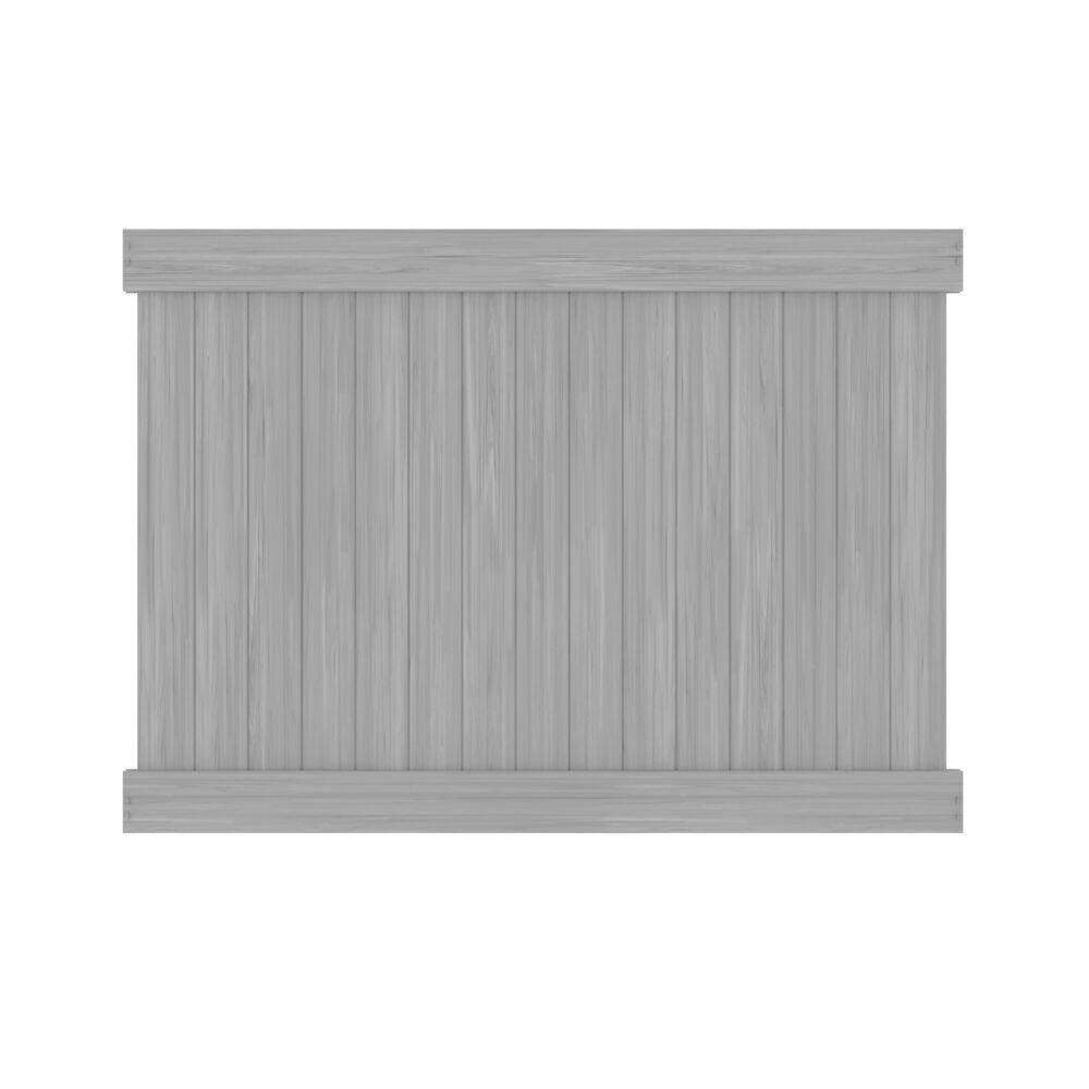 Barrette Outdoor Living Bryce 6 ft. x 8 ft. Driftwood Gray Vinyl Privacy Fence Panel 73025733