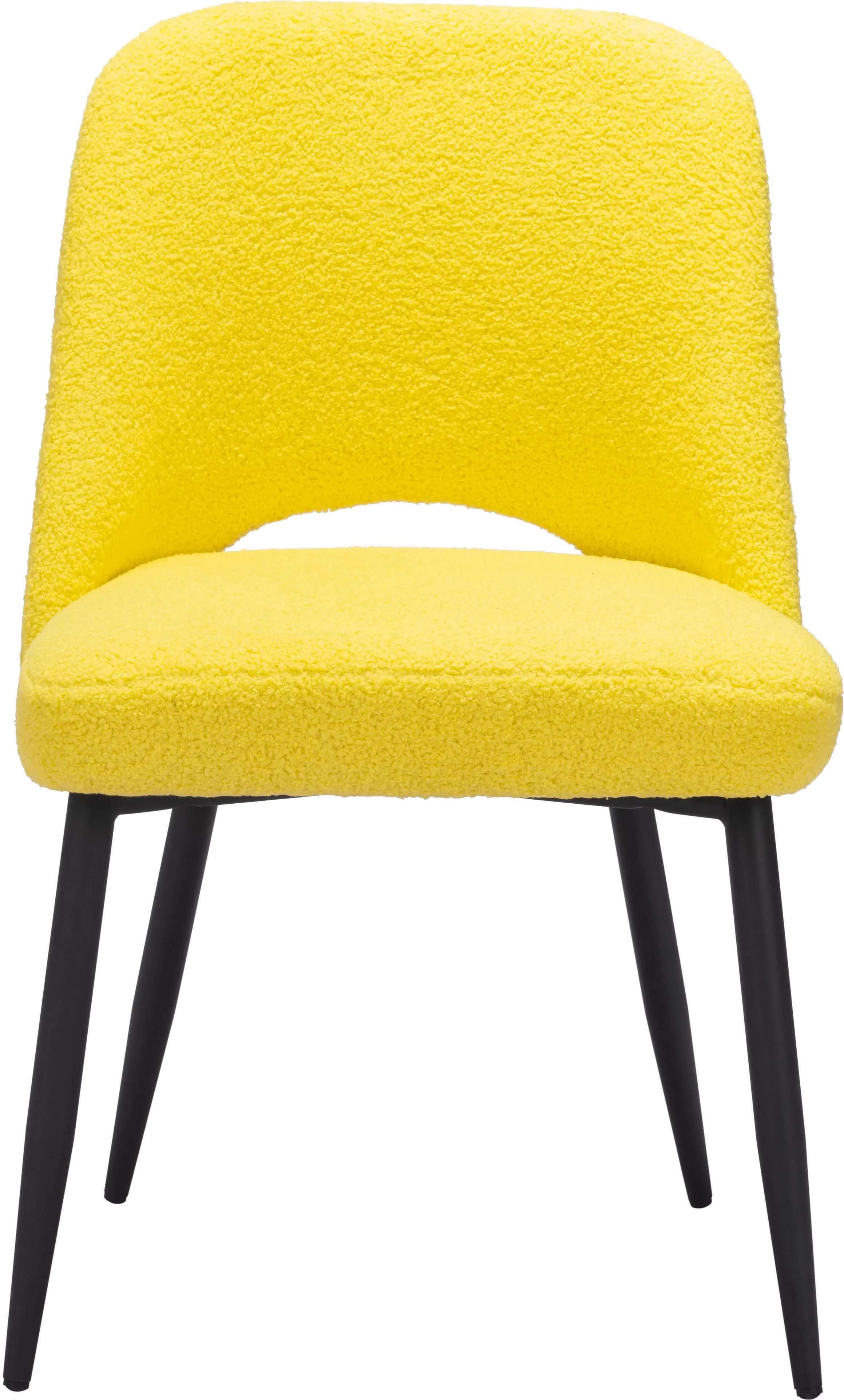 Teddy Yellow Dining Chair， Set of 2