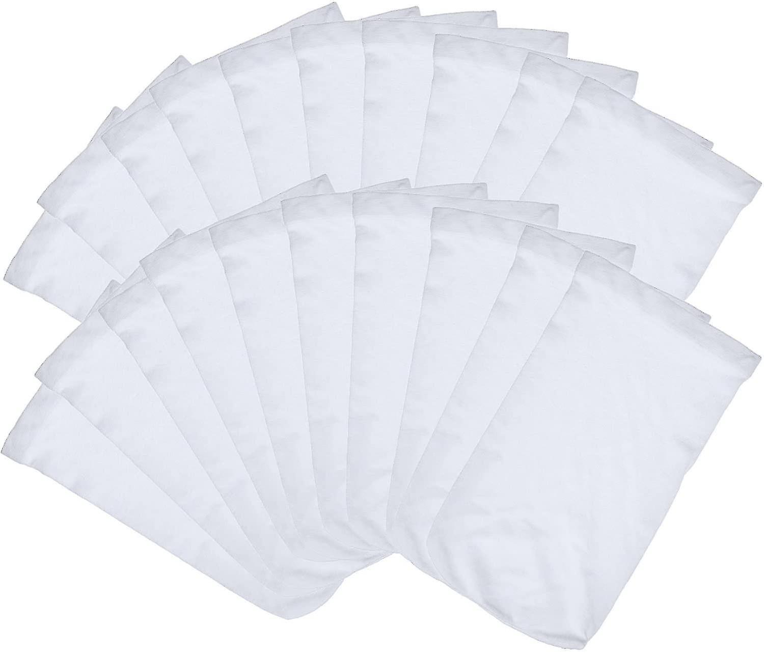 20 Pieces Pool Skimmer Socks， Durable Elastic Nylon And Cloth Filters For Swimming Pool， White