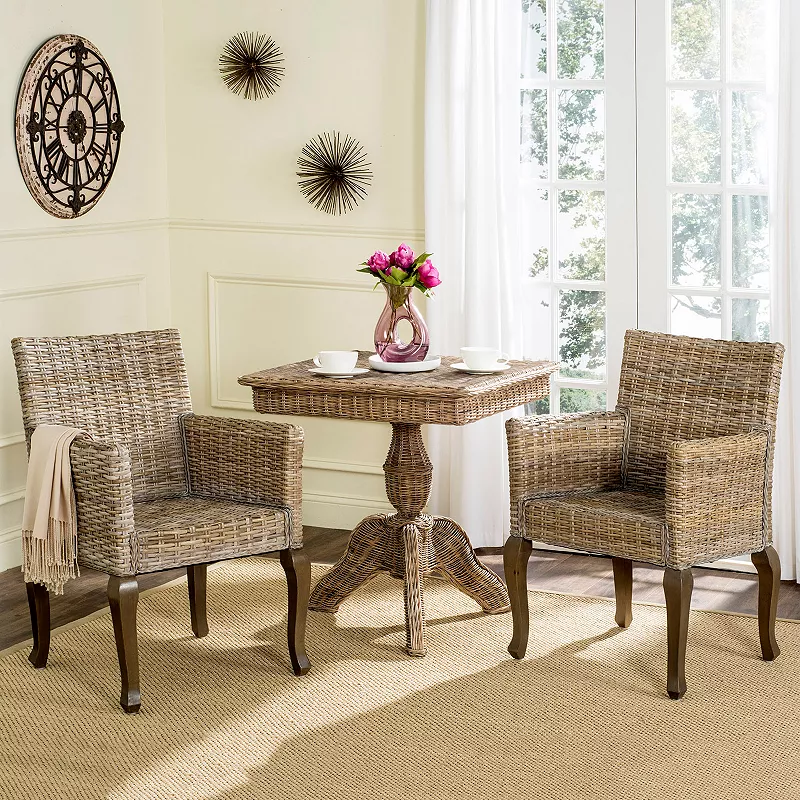 Safavieh Armando Wicker Dining Chair 2-piece Set