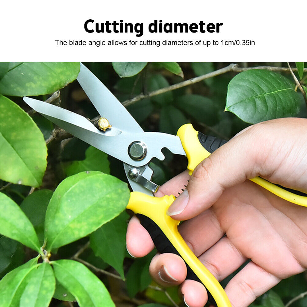 Plant Pruning Shears Garden Trimming Scissors Precision Hand Pruner Herb Snips