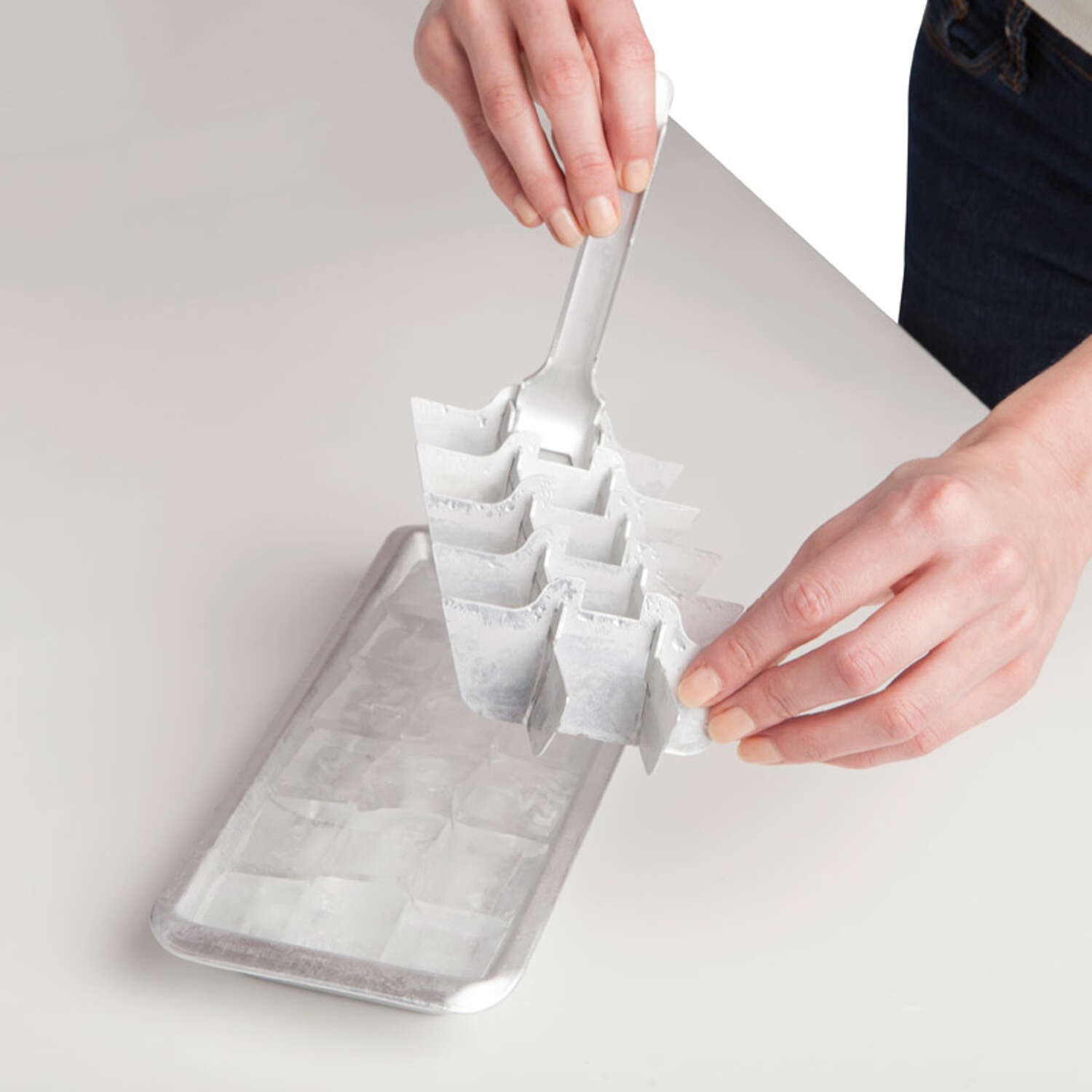 Harold Import Silver Aluminum Ice Cube Tray 6.5 oz