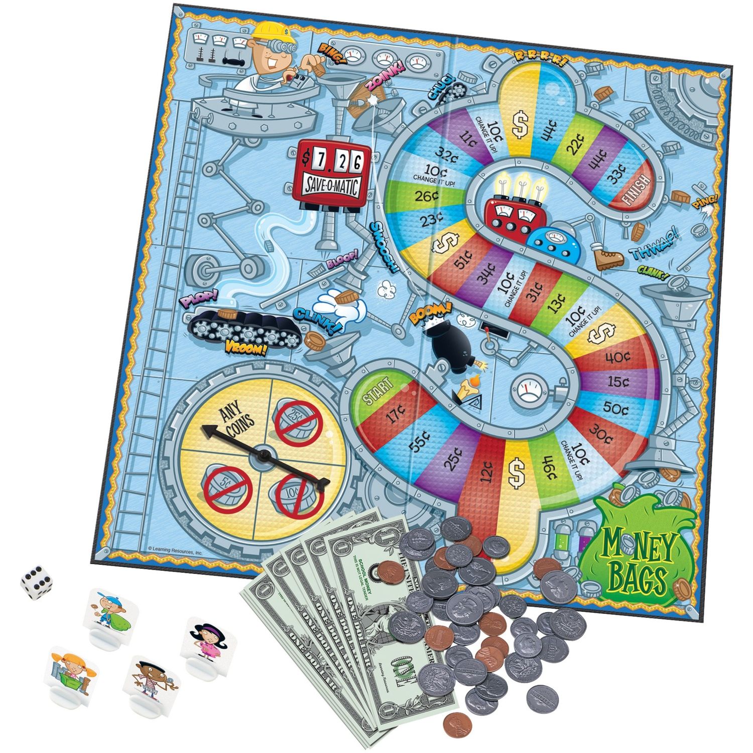 Money Bags Coin Value Game by Learning Resources LRNLER5057