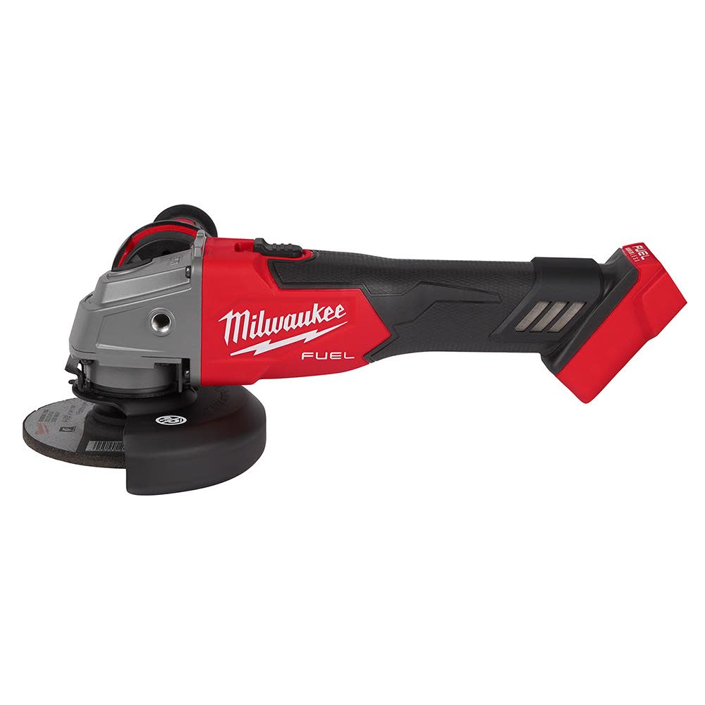 Milwaukee M18 FUEL闁?4-1/2 / 5 Grinder Slide Switch, Lock-On, Bare Tool