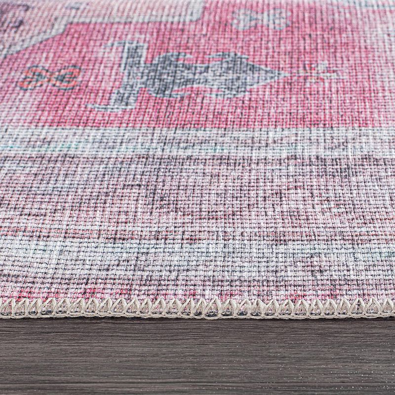 World Rug Gallery Distressed Transitional Bohemian Area Rug