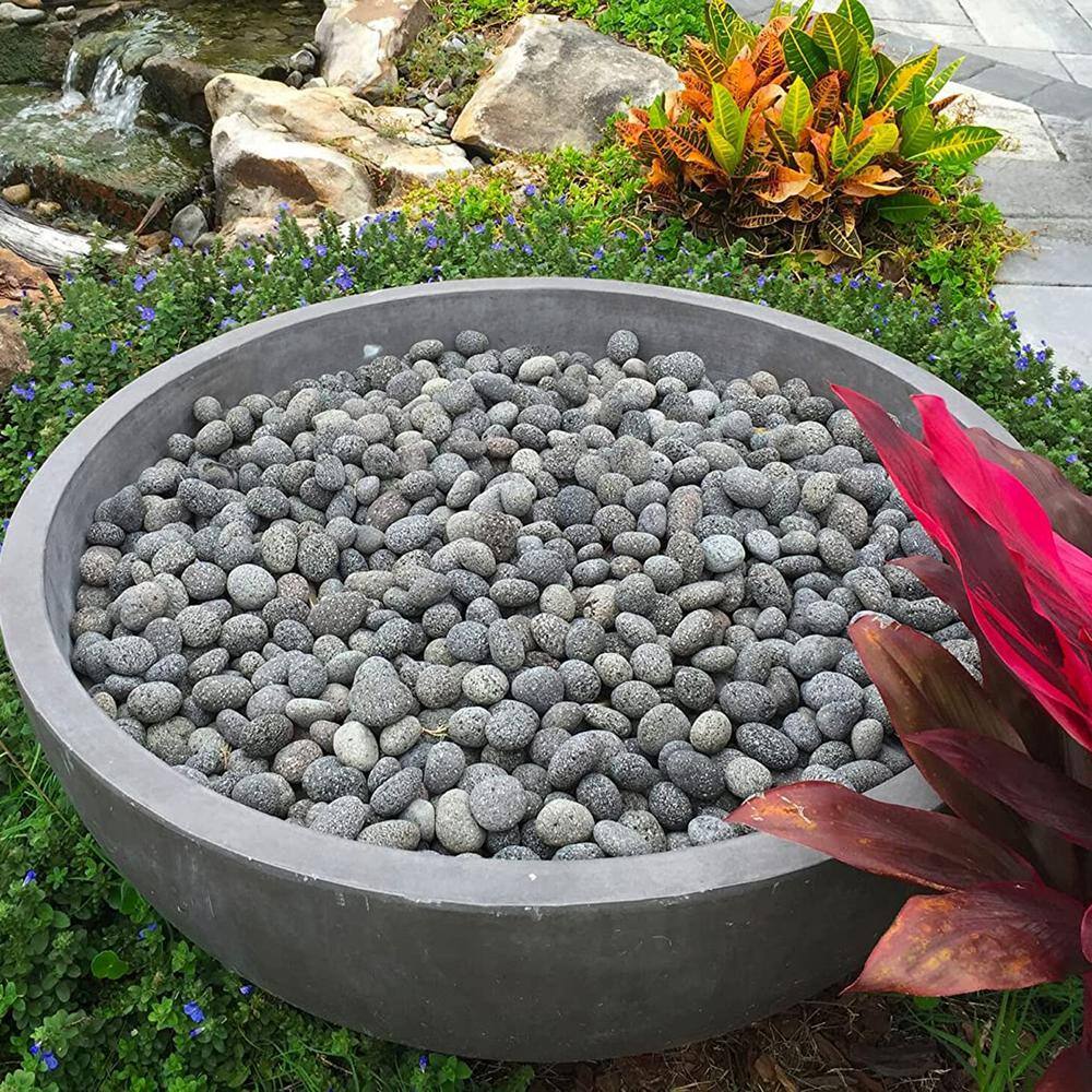 Margo Garden Products 20 lb. Black Lava Pebbles DFBLP2-20