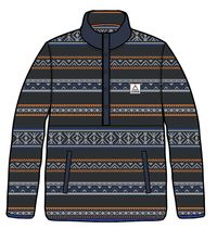 Adrift Recycled Polar Fleece - Midnight Fairisle