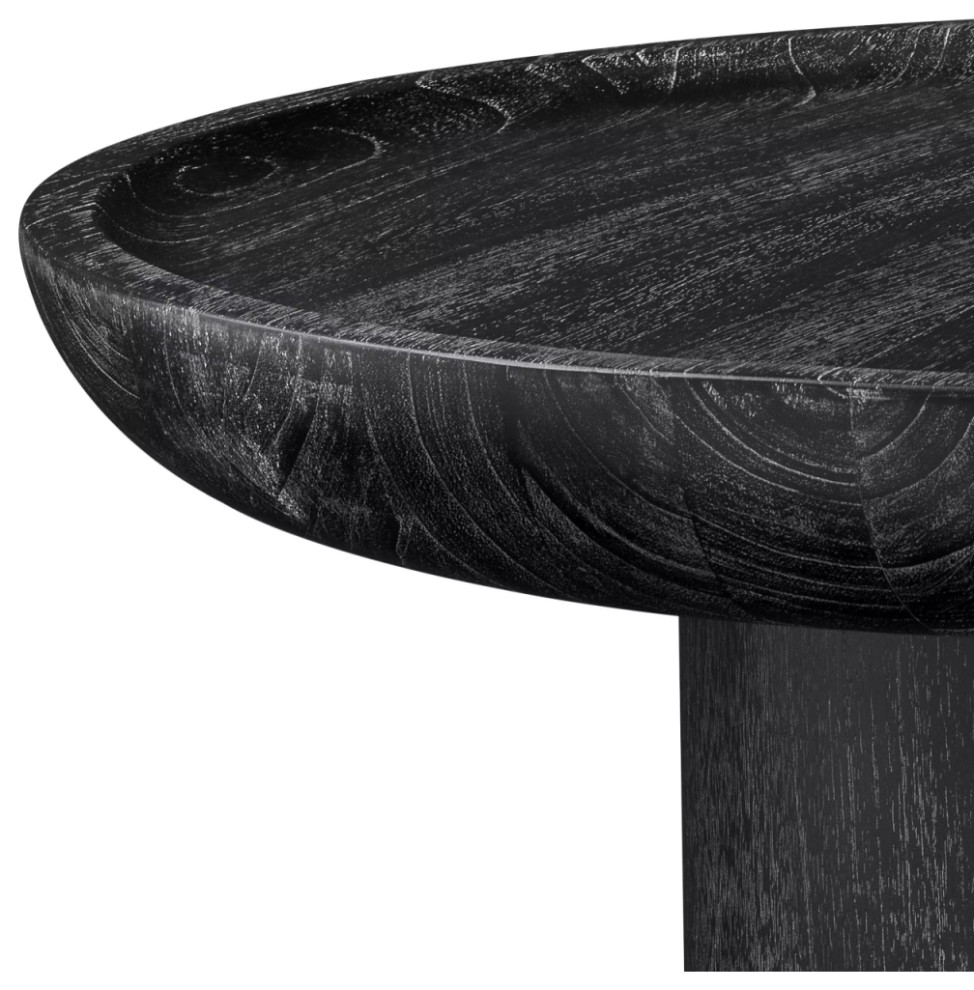 Round Gray Side Table  Eichholtz Rouault   Transitional   Side Tables And End Tables   by Oroa   Distinctive Furniture  Houzz