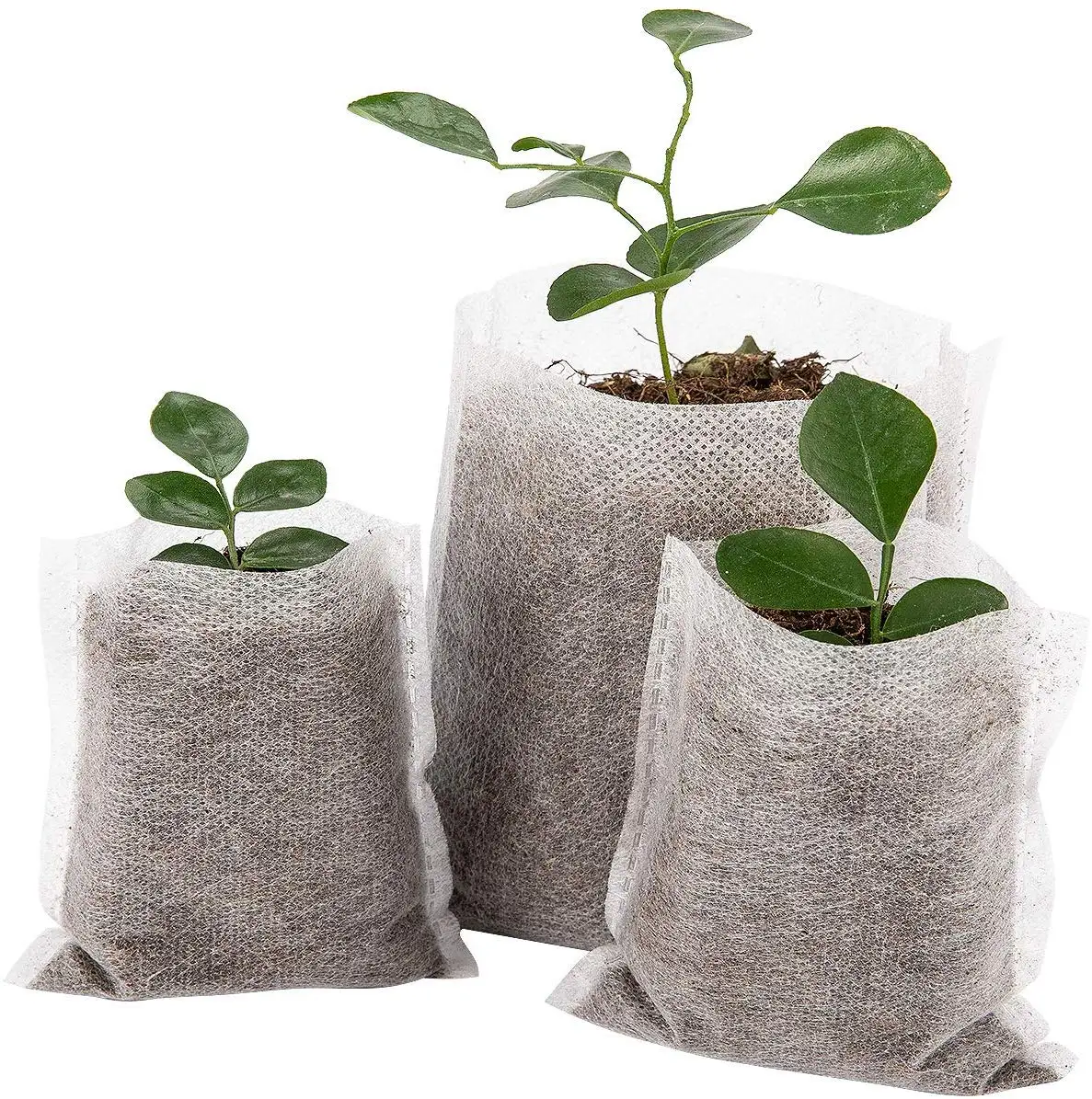 Non woven Seed Raising Bag Biodegradable Eco Friendly Nursery Pots Small Plant Grow Bags Non woven Fabrics Garden Supply