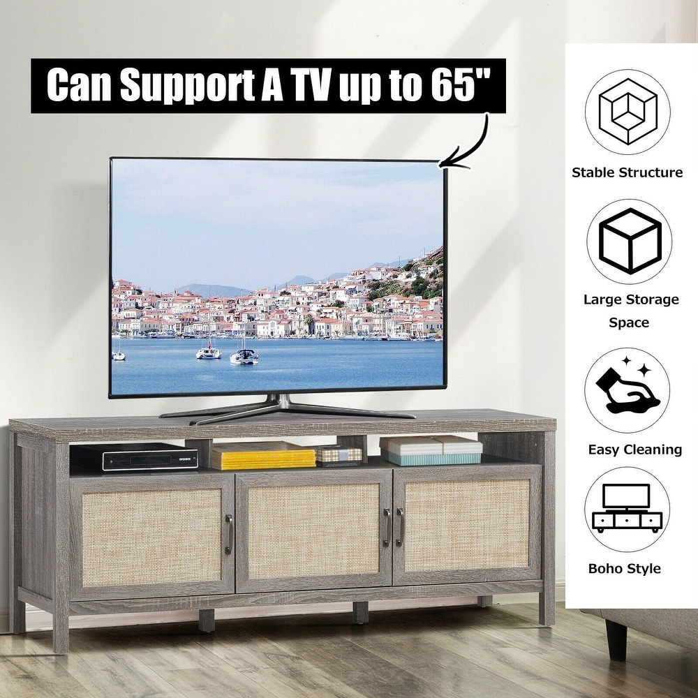 Storage TV Stand Entertainment Media Center for TV's up to 65\