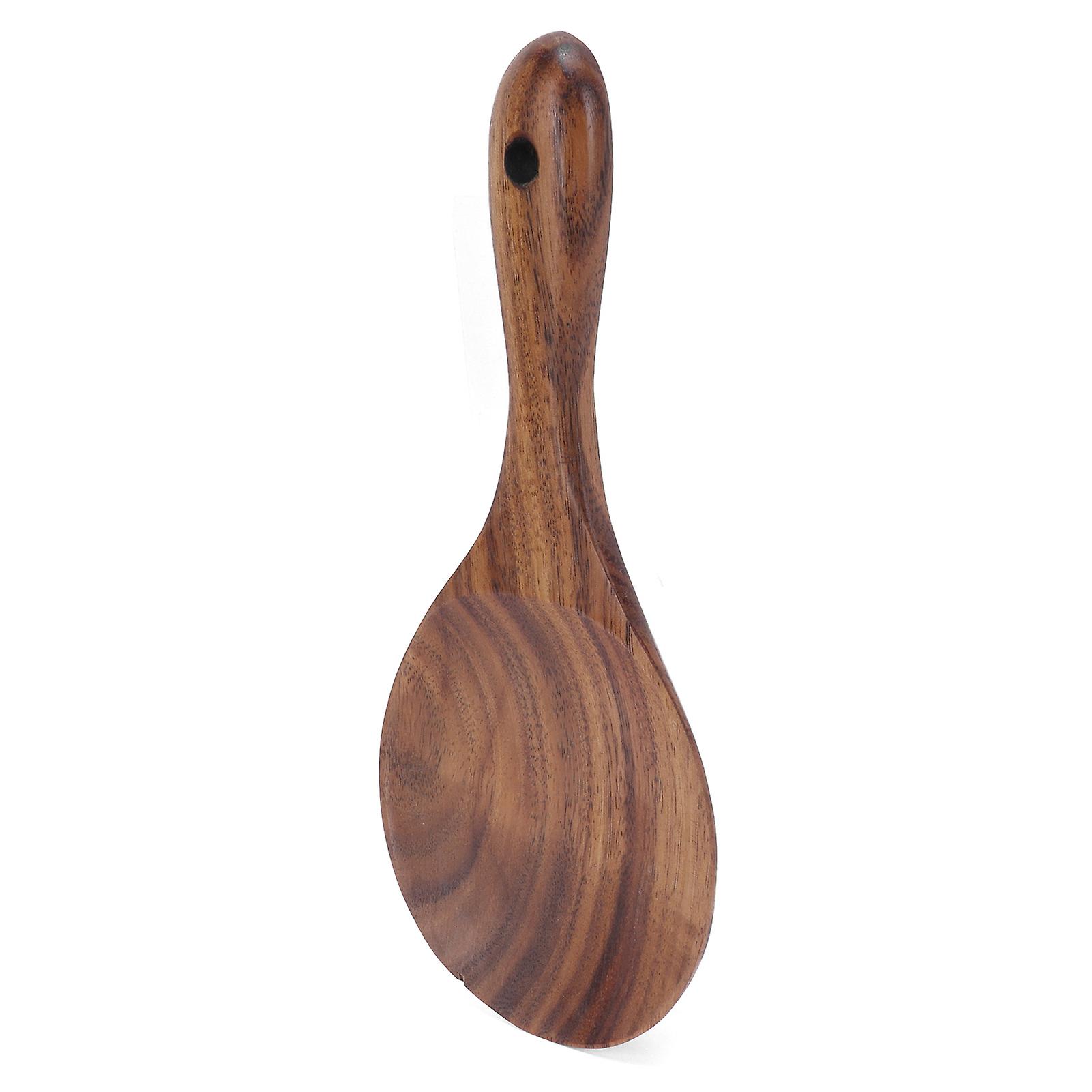 Rice Paddle Wooden Serving Spoon Rice Scoop Cookware Tableware Home Kitchen Accessory