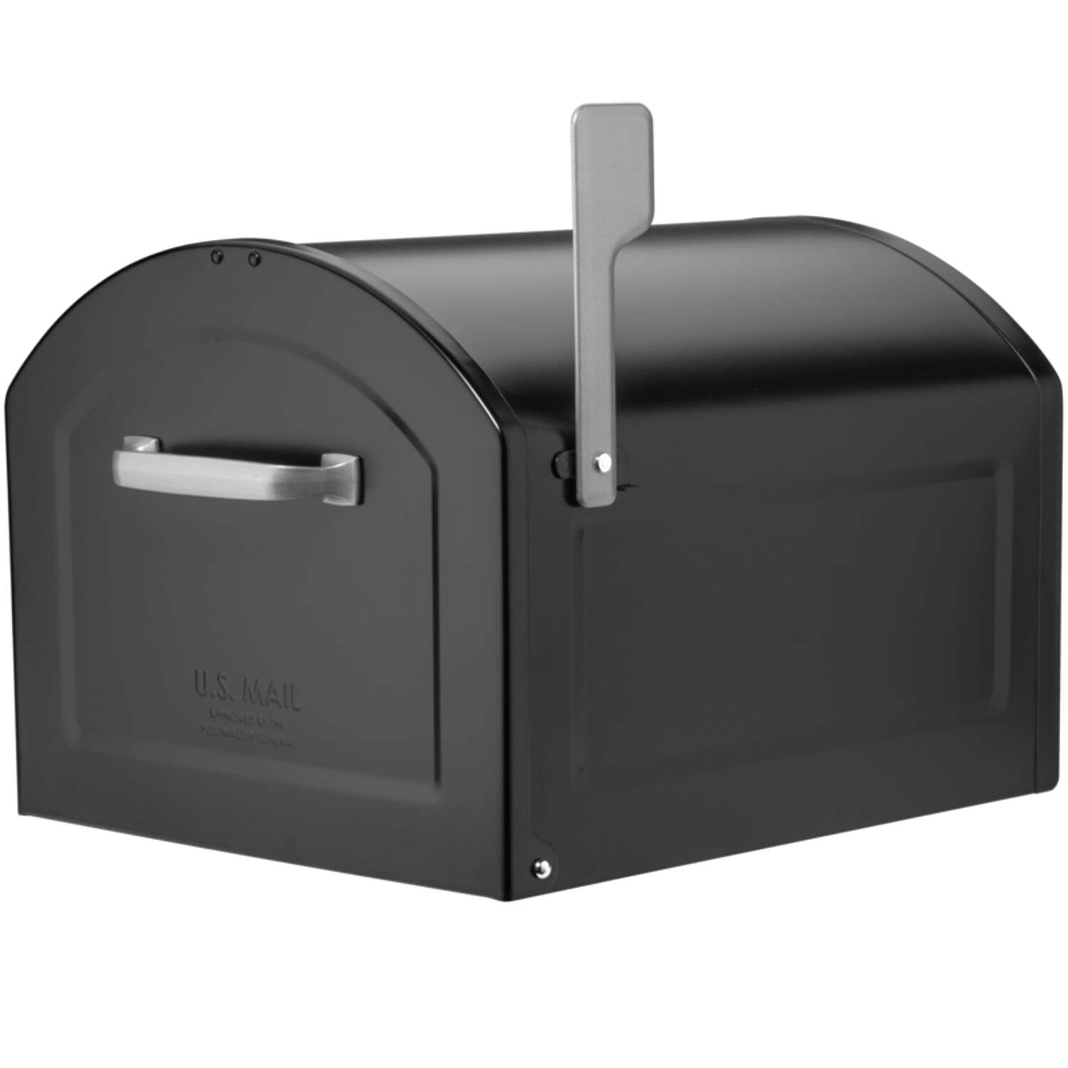 Architectural Mailboxes Centennial Post Mount Galvanized Steel Post Mount Black Mailbox