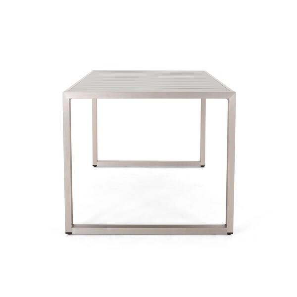 Navan Modern Aluminum Outdoor Dining Table by Christopher Knight Home