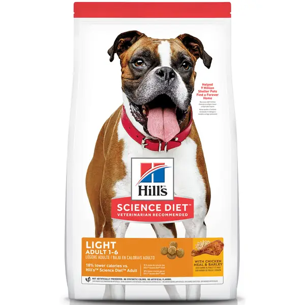 Hill's Science Diet Adult Light with Chicken Meal and Barley Dry Dog Food