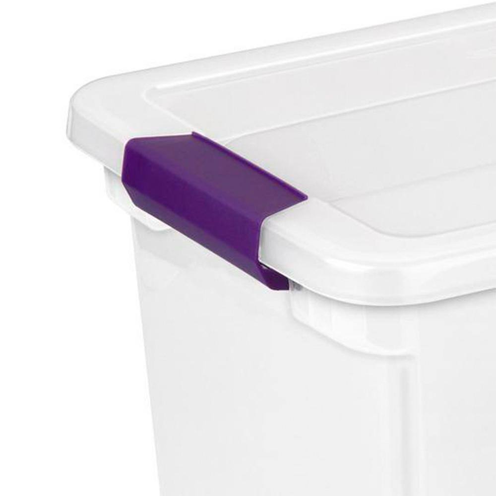 Sterilite 27 Qt. ClearView Latch Box Storage Bin Container ( 6 Pack) 6 x 17631706