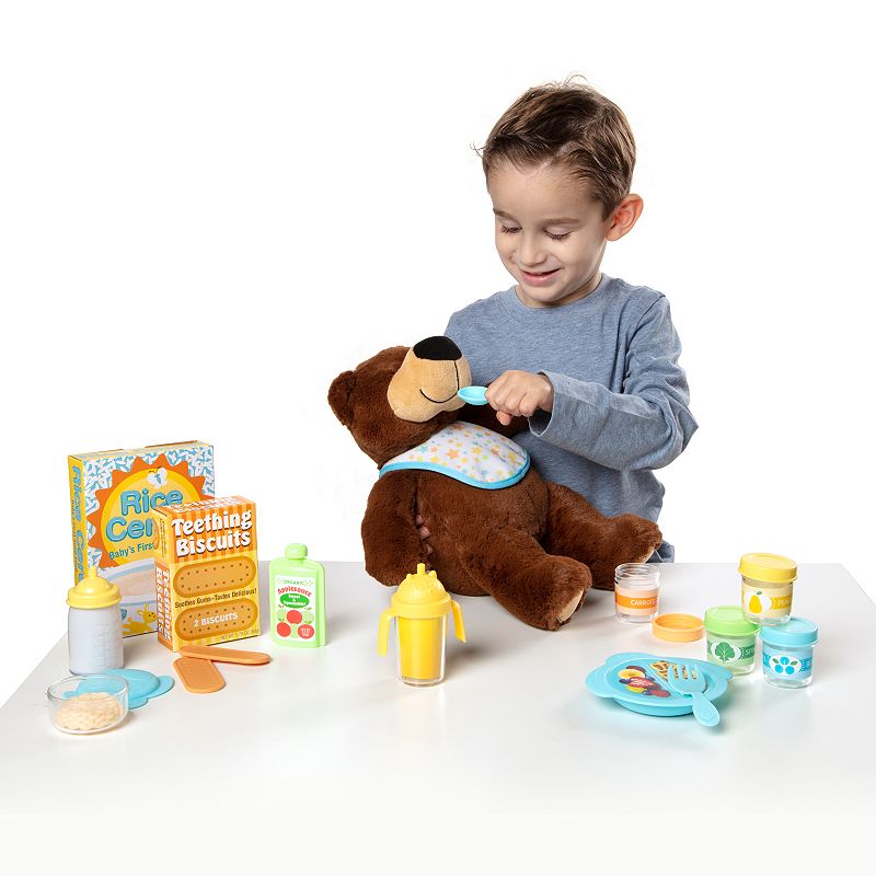 Melissa and Doug Mine to Love 24-Piece Mealtime Play Set for Dolls