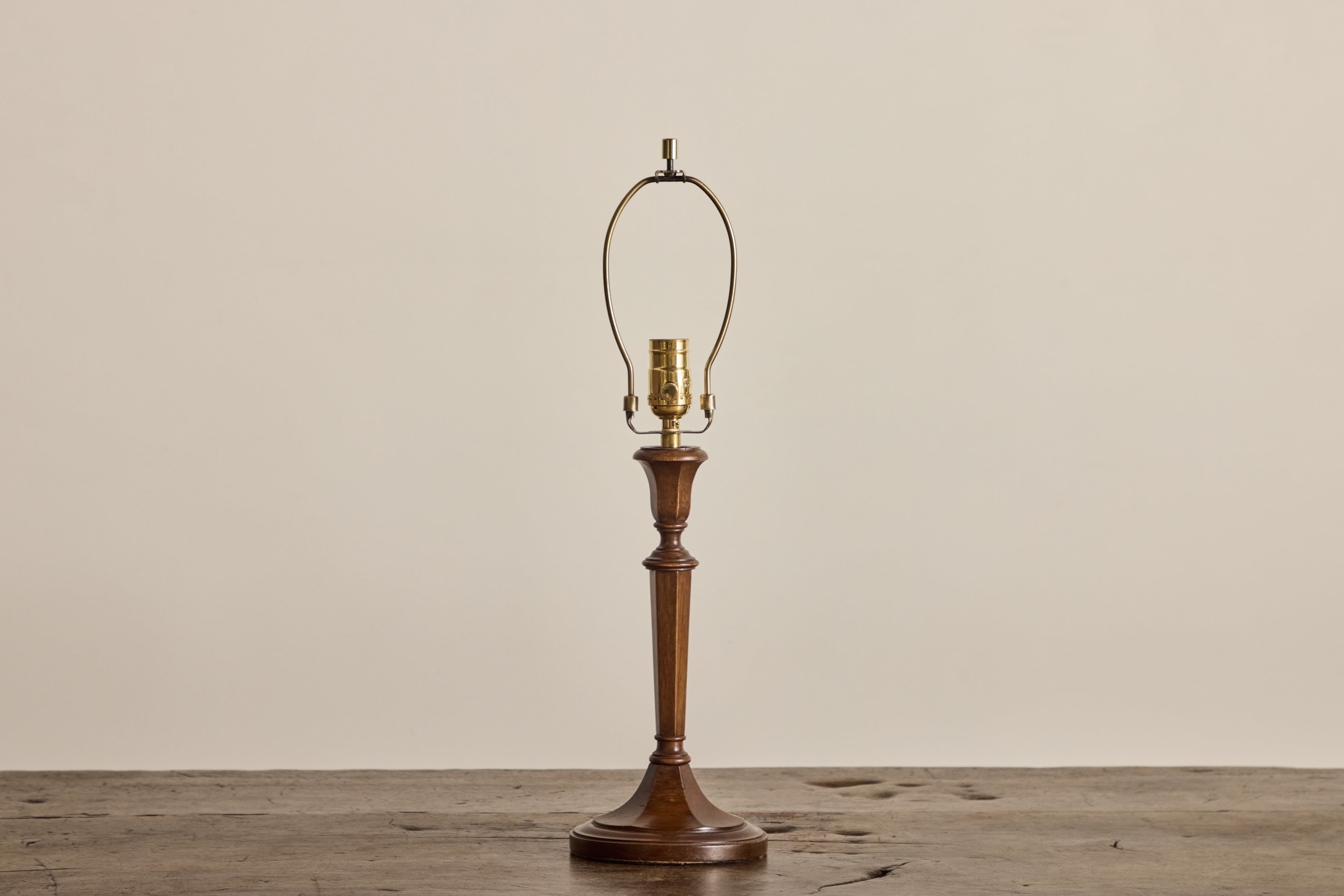 French Wood Table Lamp (NYC)