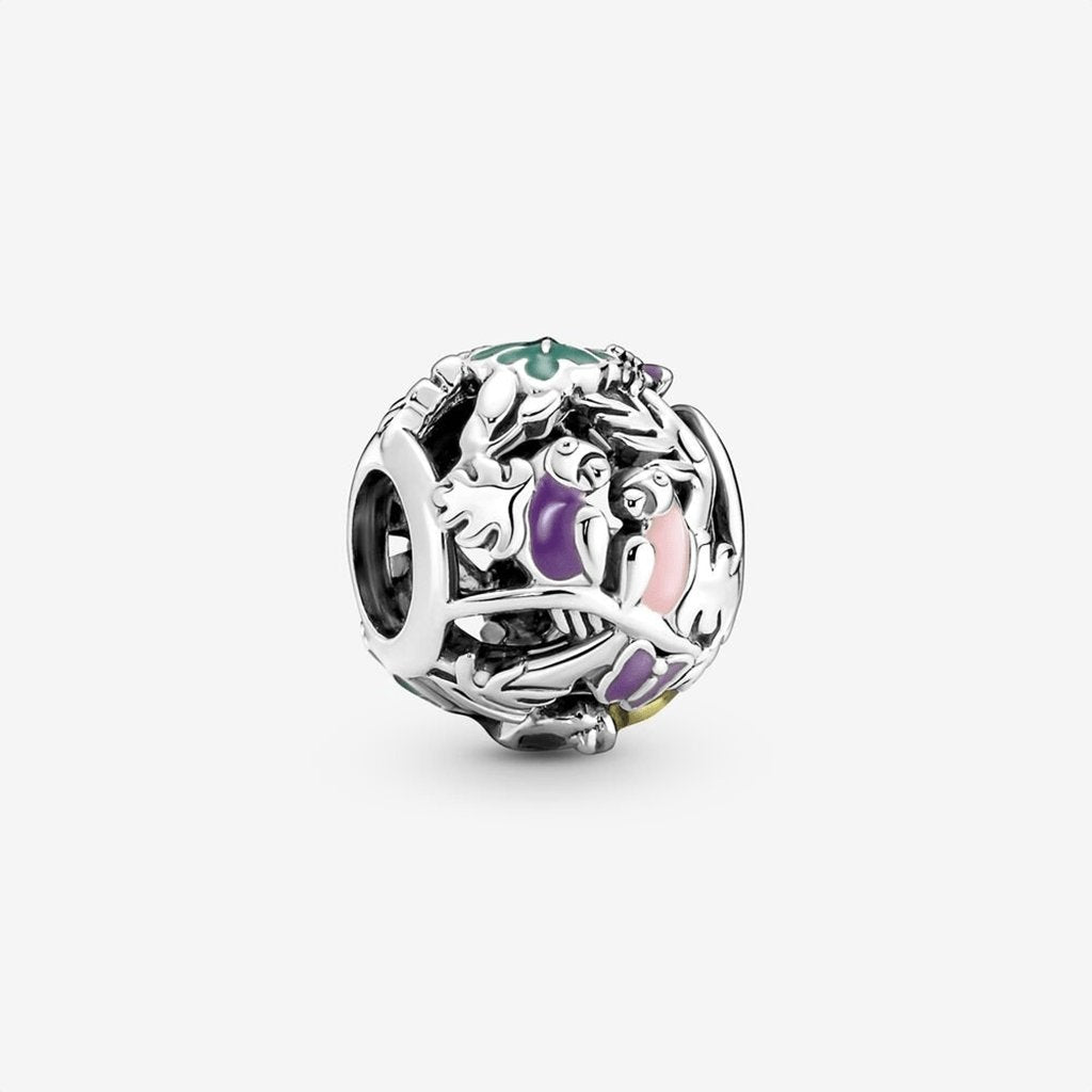 PANDORA  Jungle Creatures & Leaves Charm