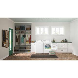 Amana 6.5 cu.ft. vented Front Load Gas Dryer in White with Wrinkle Prevent Option NGD4655EW