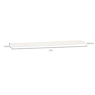 Hampton Bay 12 in. W x 60 in. H Universal End Panel in Satin White KAUP1260-SW