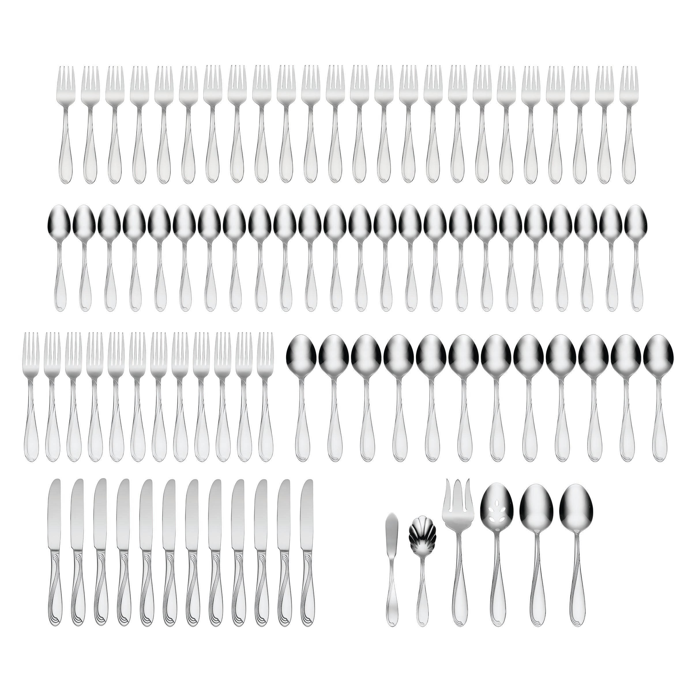 Cresta 90 Piece Everyday Flatware Set