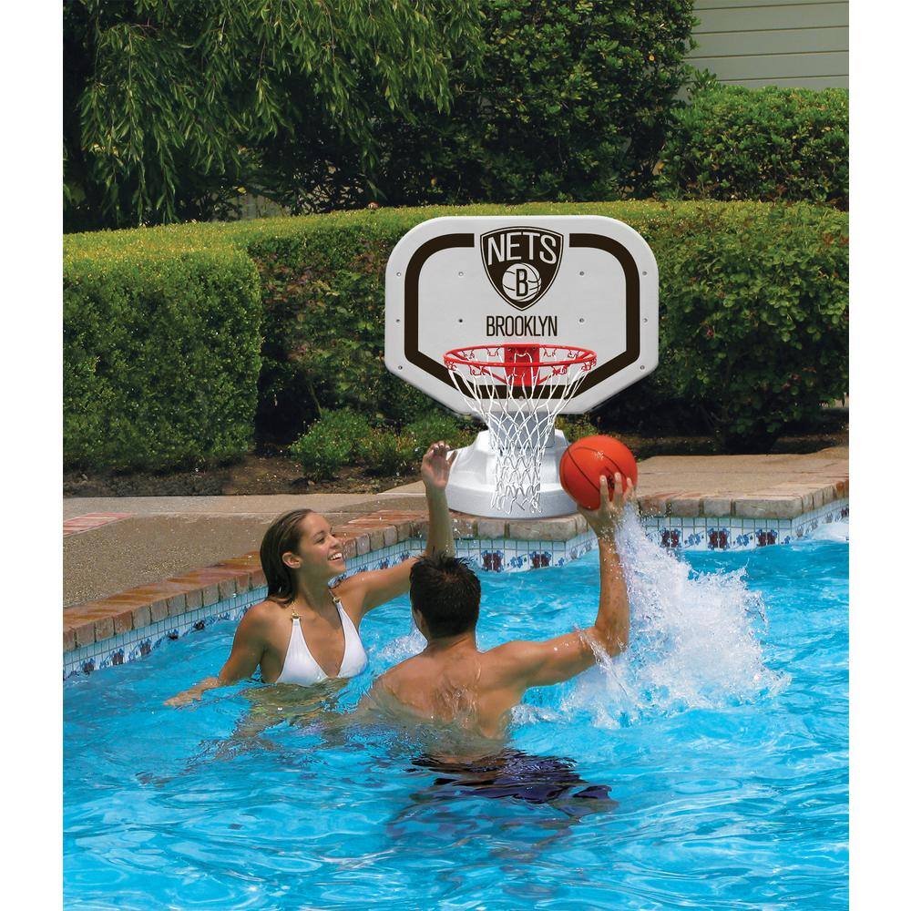 Poolmaster Brooklyn Nets NBA Competition Swimming Pool Basketball Game 72963